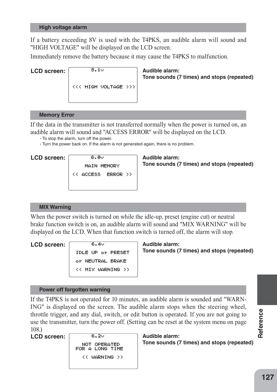 Futaba 4PKS 2.4GHz User Manual | Page 127 / 129