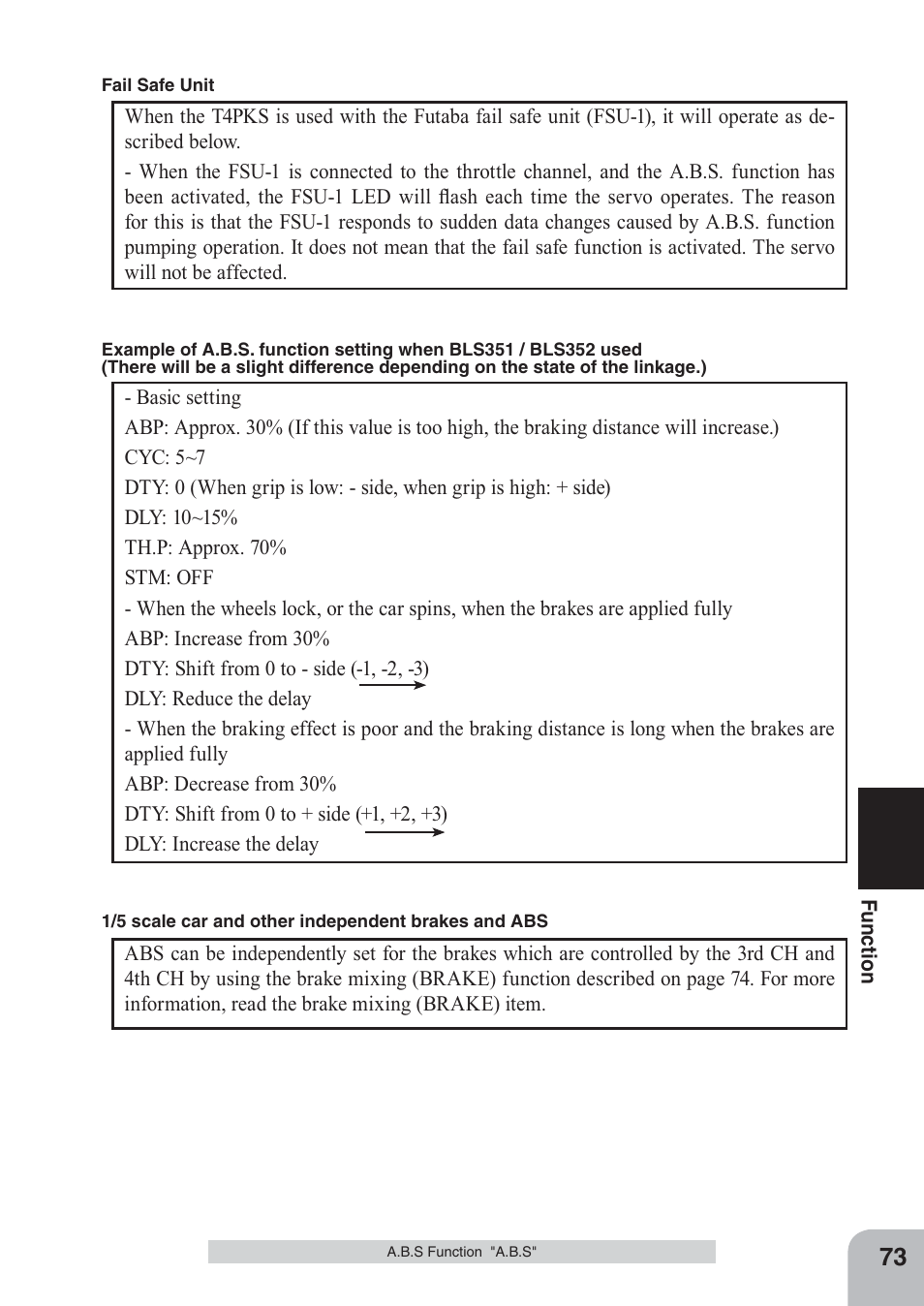 Futaba 4PKS 2.4GHz User Manual | Page 73 / 129