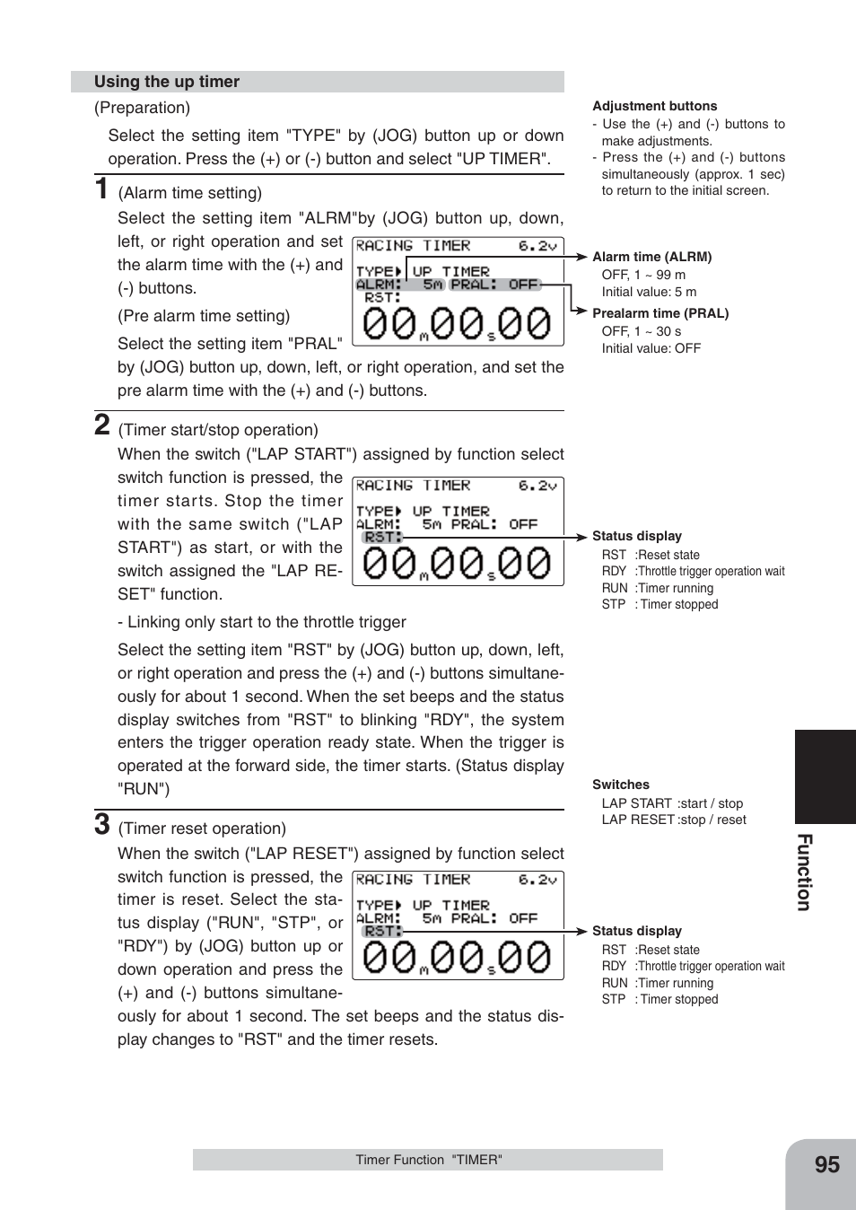 Fu n c tio n | Futaba 4PKS 2.4GHz User Manual | Page 95 / 129
