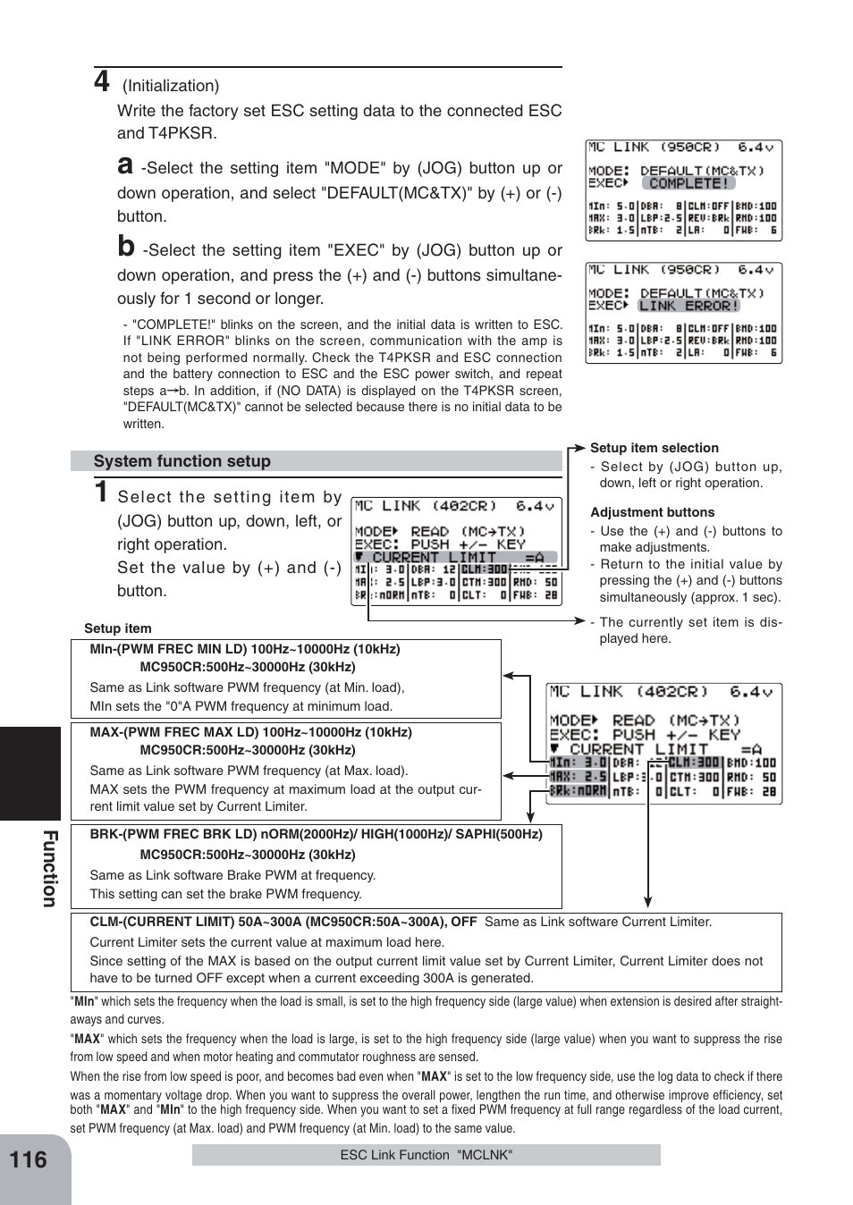 Fu n c tio n | Futaba 4PKS-R 2.4GHz User Manual | Page 116 / 142