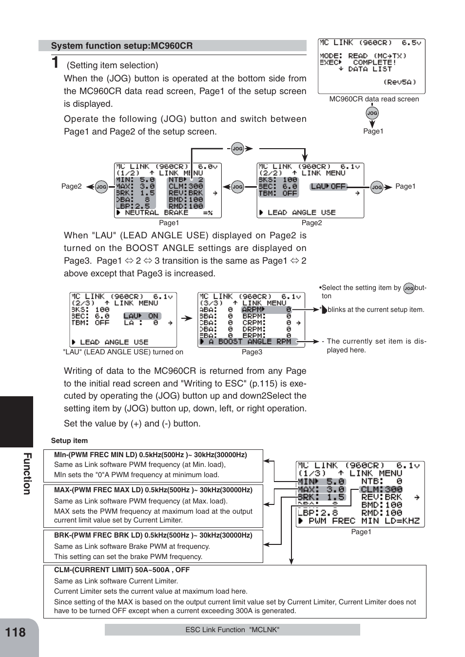 Fu n c tio n | Futaba 4PKS-R 2.4GHz User Manual | Page 118 / 142