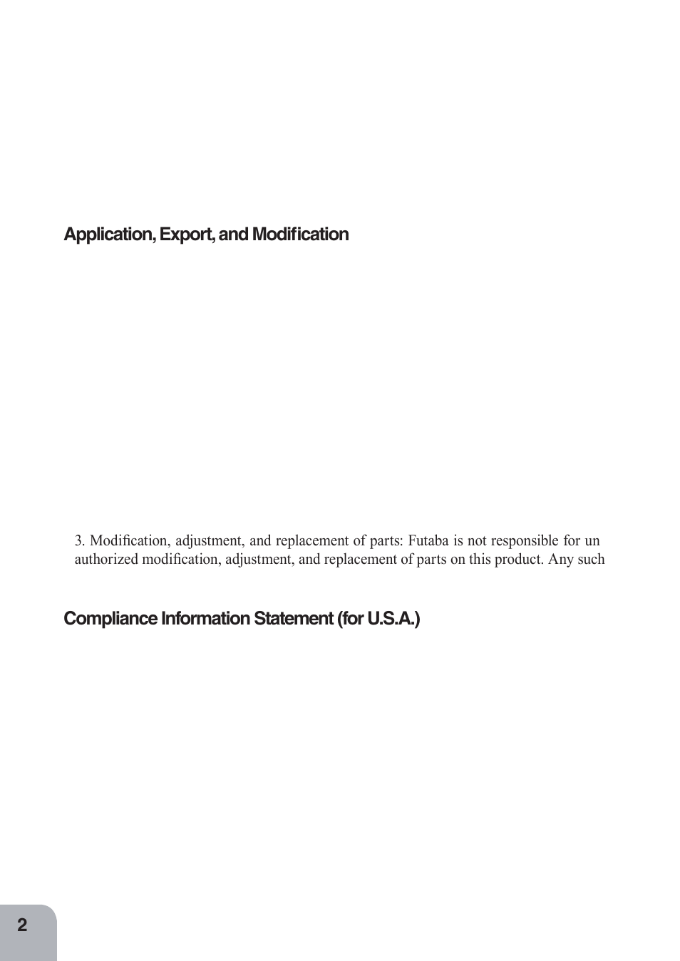 Futaba 4PKS-R 2.4GHz User Manual | Page 2 / 142