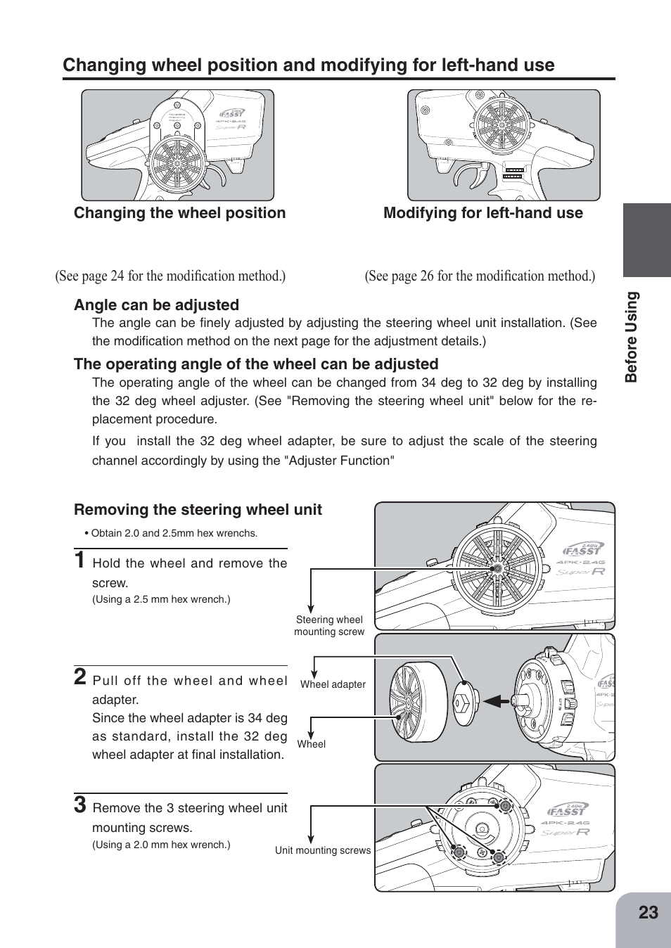 Futaba 4PKS-R 2.4GHz User Manual | Page 23 / 142