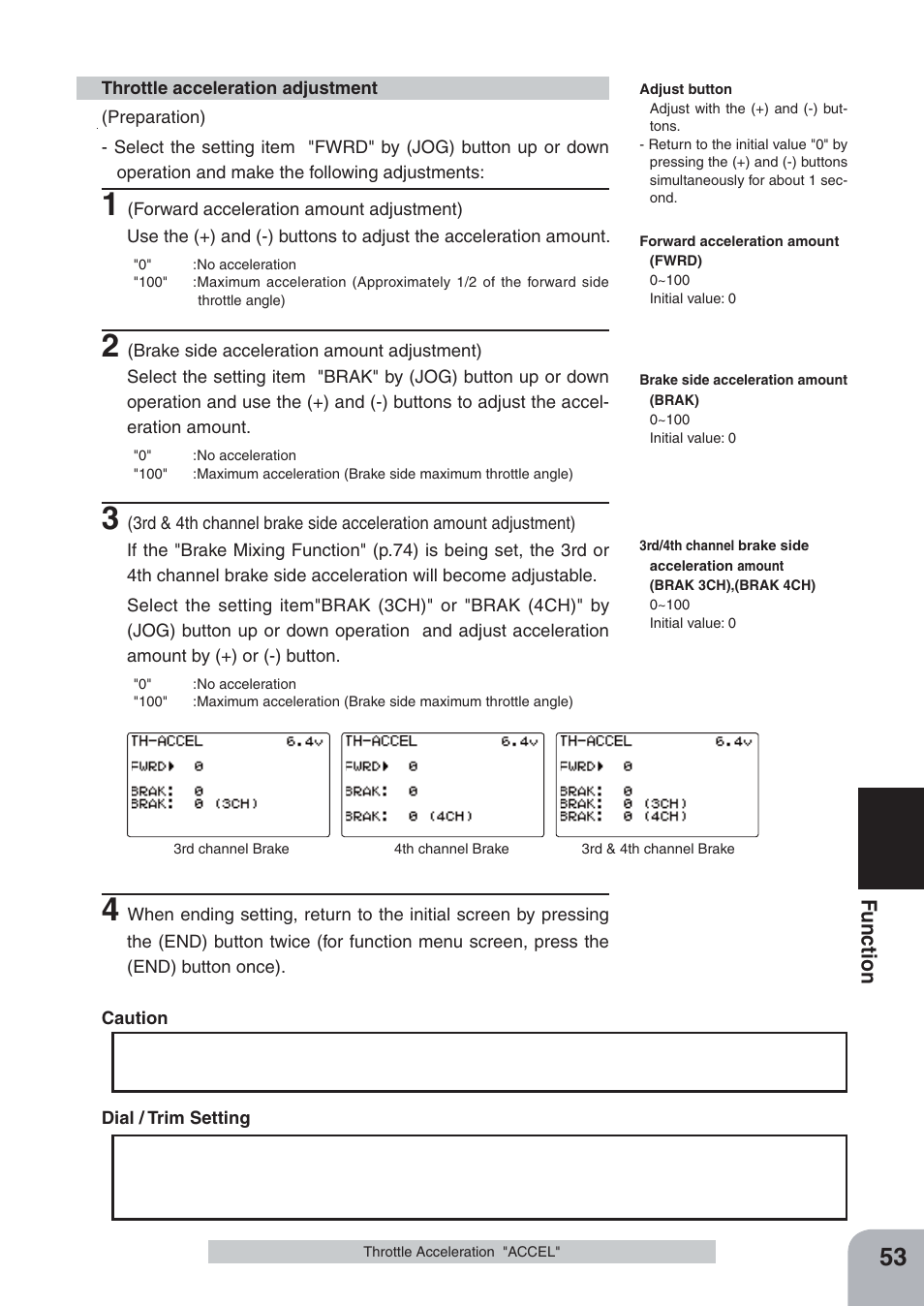 Fu n c tio n | Futaba 4PKS-R 2.4GHz User Manual | Page 53 / 142