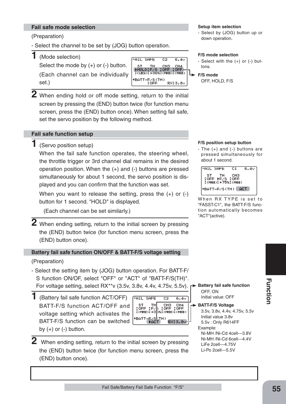 Futaba 4PKS-R 2.4GHz User Manual | Page 55 / 142