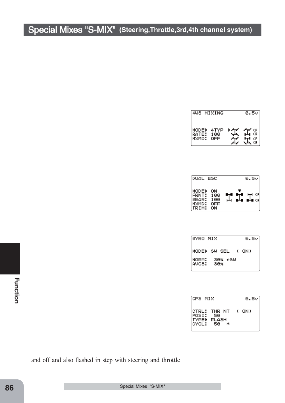 3pecial | Futaba 4PKS-R 2.4GHz User Manual | Page 86 / 142