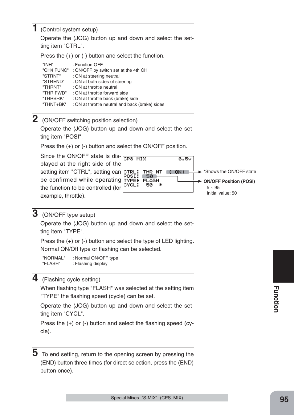 Fu n c tio n | Futaba 4PKS-R 2.4GHz User Manual | Page 95 / 142