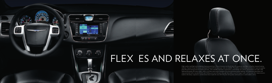 Flex es and relaxes at once | Chrysler 200 User Manual | Page 11 / 17