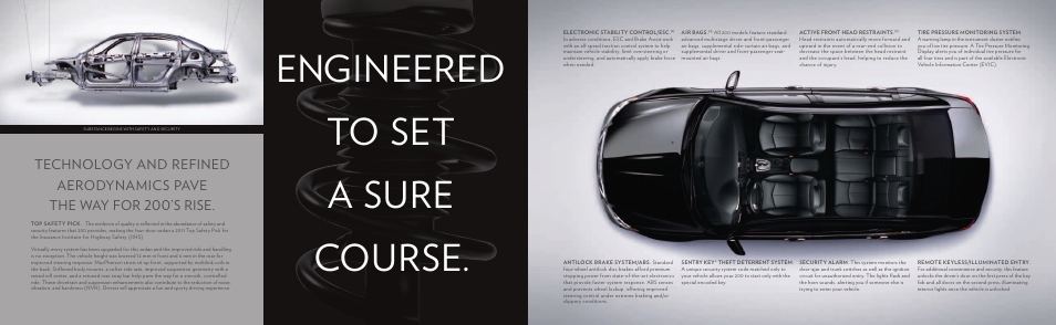Engineered to set a sure course | Chrysler 200 User Manual | Page 13 / 17
