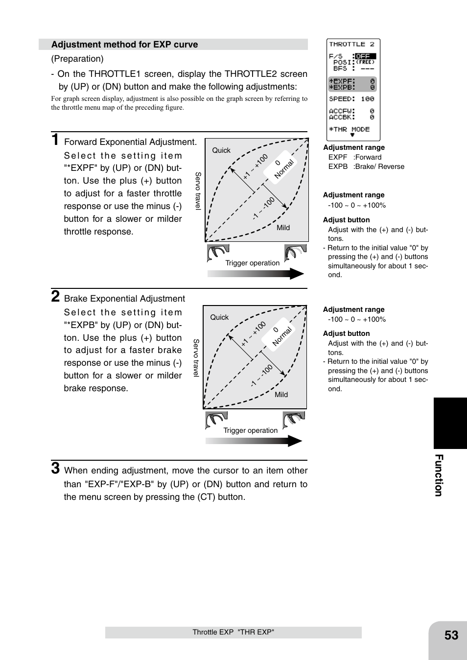 Fu n c tio n | Futaba 4PL 2.4GHz FHSS User Manual | Page 53 / 105