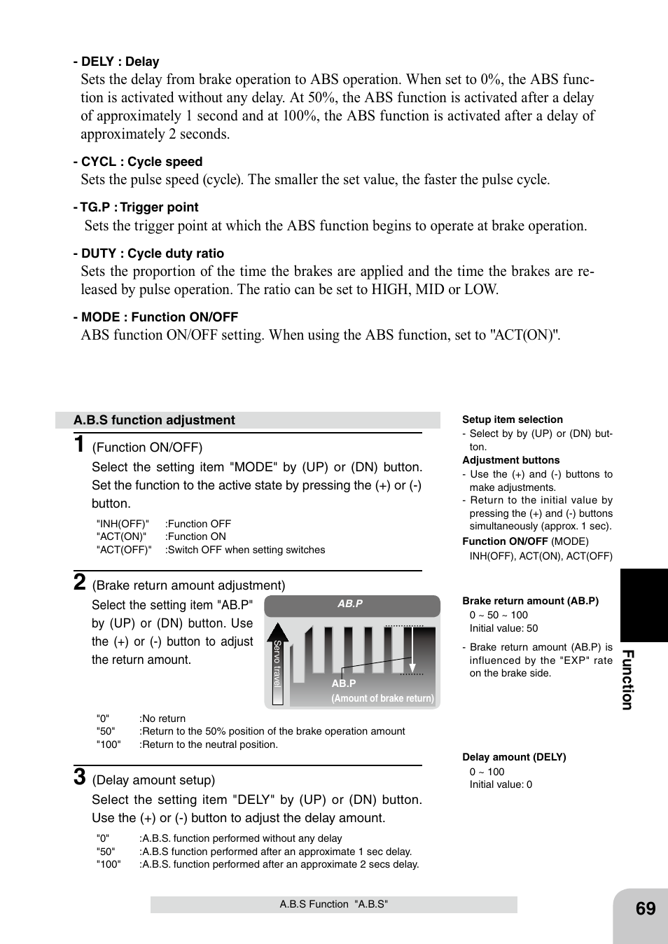 Fu n c tio n | Futaba 4PL 2.4GHz FHSS User Manual | Page 69 / 105
