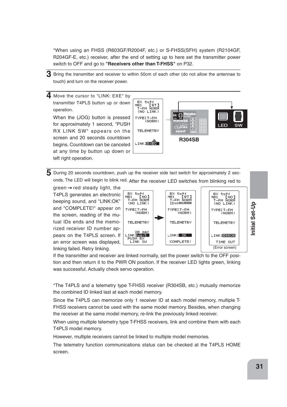 Futaba 4PLS 2.4GHz FHSS User Manual | Page 31 / 121