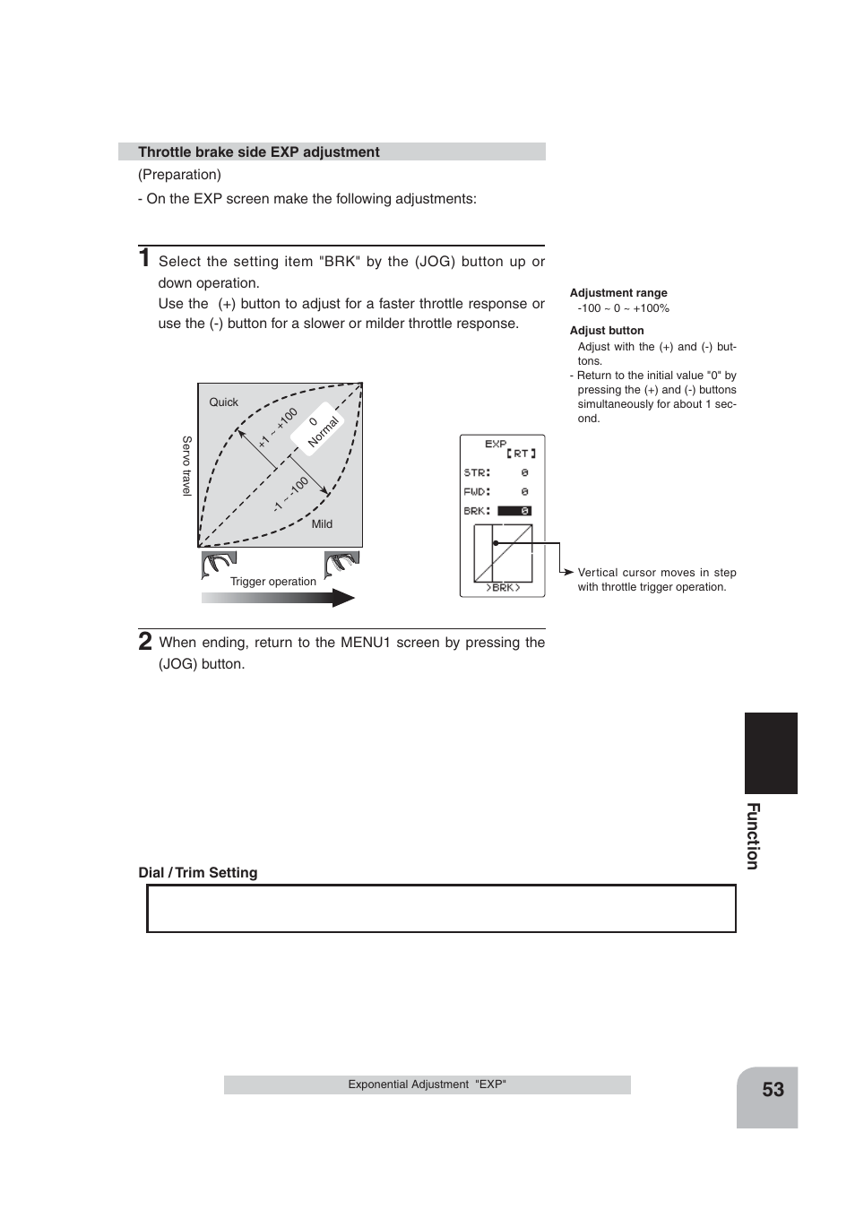 Fu n c tio n | Futaba 4PLS 2.4GHz FHSS User Manual | Page 53 / 121