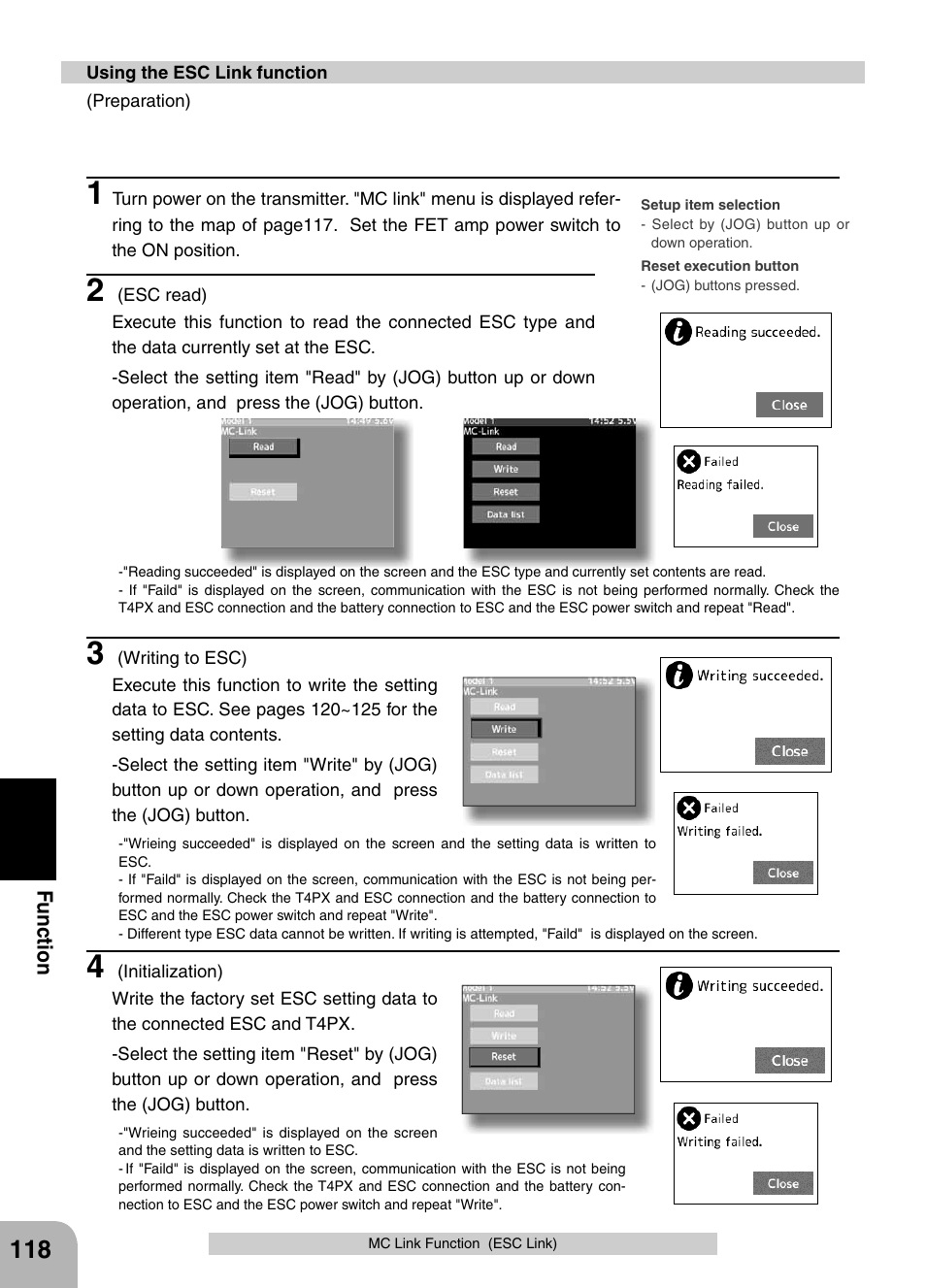 Futaba 4PX 2.4GHz FASST T-FHSS S-FHSS User Manual | Page 118 / 164