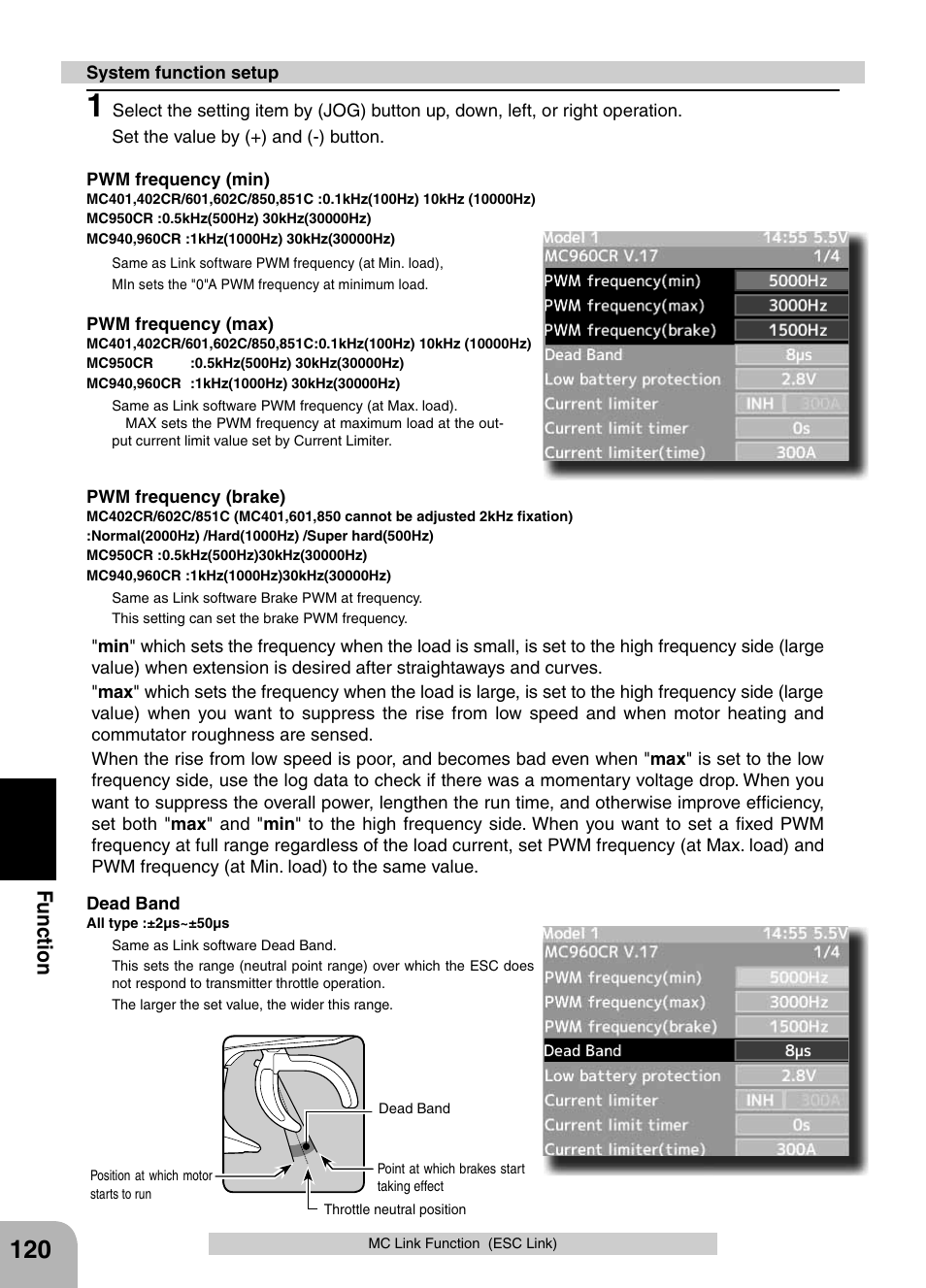 Fu n c tio n | Futaba 4PX 2.4GHz FASST T-FHSS S-FHSS User Manual | Page 120 / 164