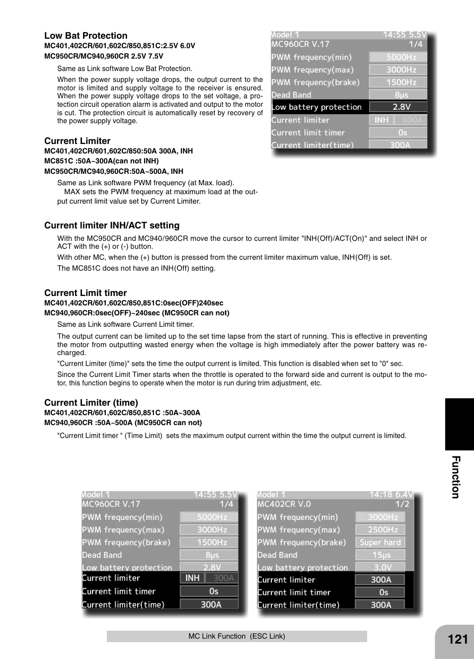 Fu n c tio n | Futaba 4PX 2.4GHz FASST T-FHSS S-FHSS User Manual | Page 121 / 164