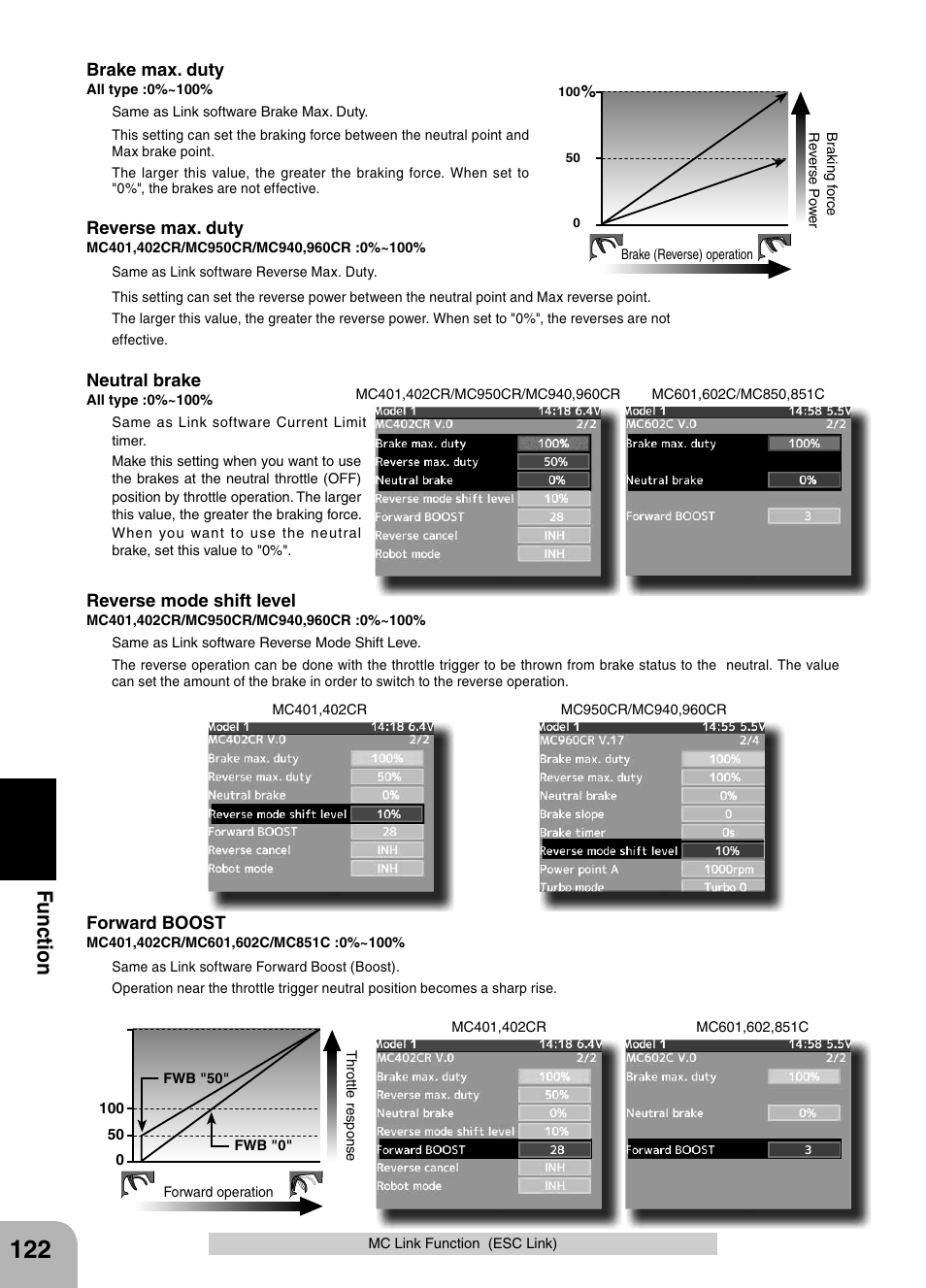 Fu n c tio n | Futaba 4PX 2.4GHz FASST T-FHSS S-FHSS User Manual | Page 122 / 164