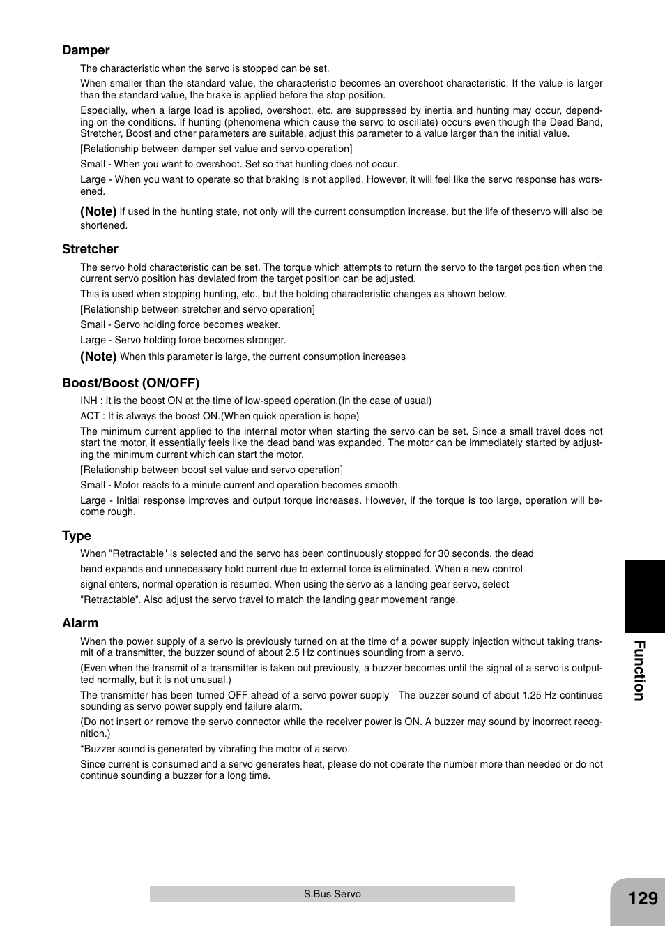 Fu n c tio n | Futaba 4PX 2.4GHz FASST T-FHSS S-FHSS User Manual | Page 129 / 164