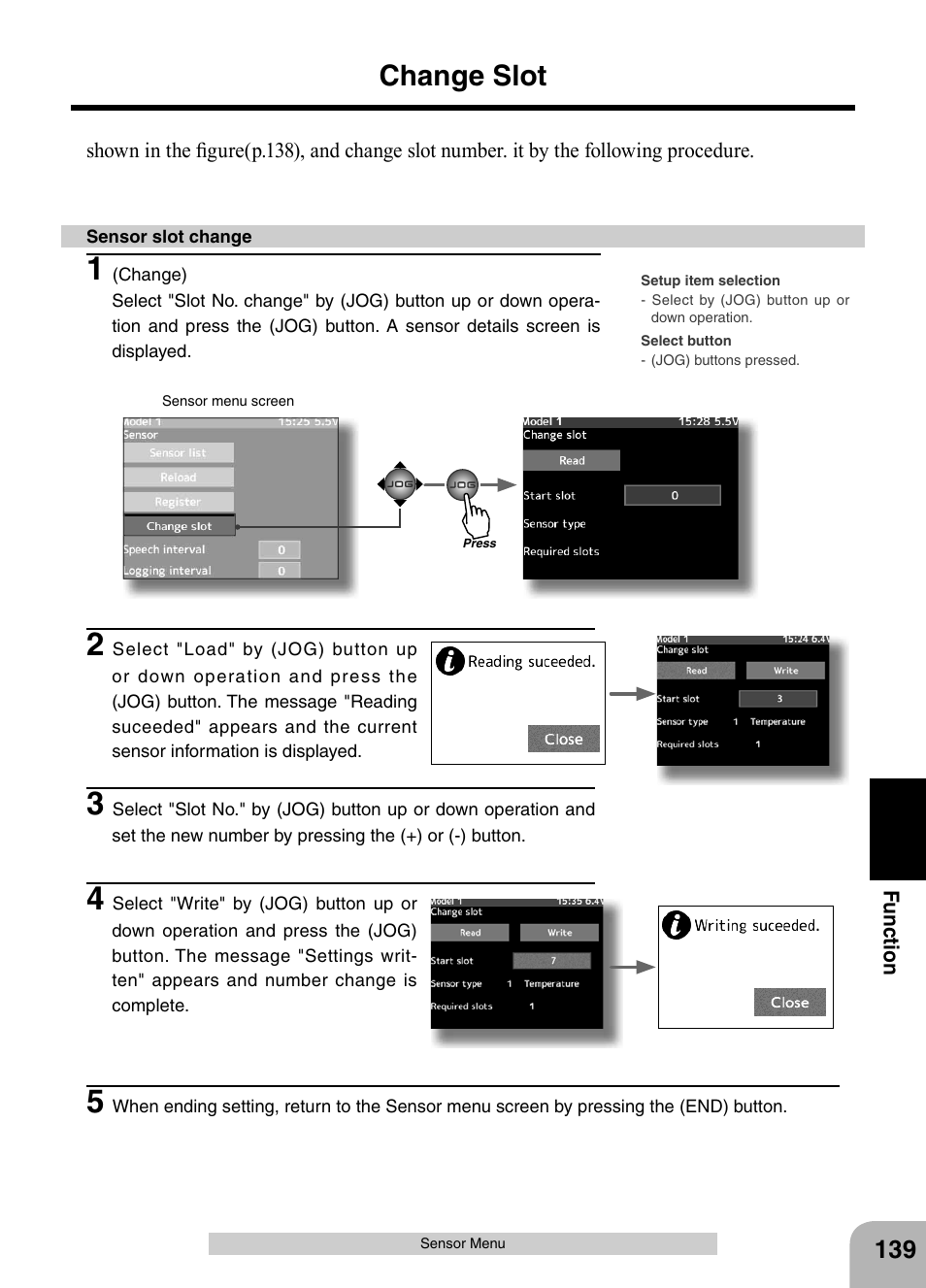 Change slot | Futaba 4PX 2.4GHz FASST T-FHSS S-FHSS User Manual | Page 139 / 164