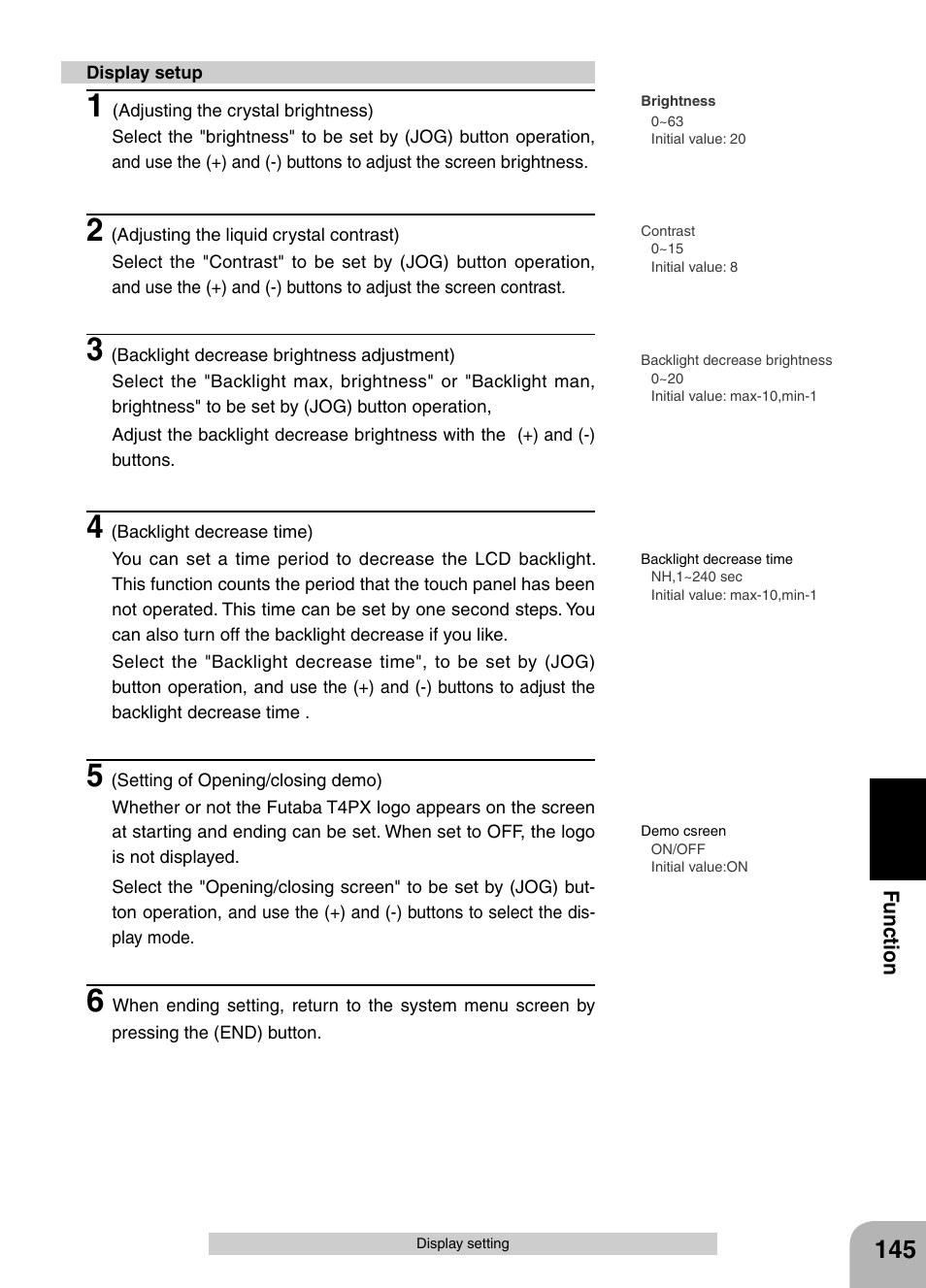 Futaba 4PX 2.4GHz FASST T-FHSS S-FHSS User Manual | Page 145 / 164