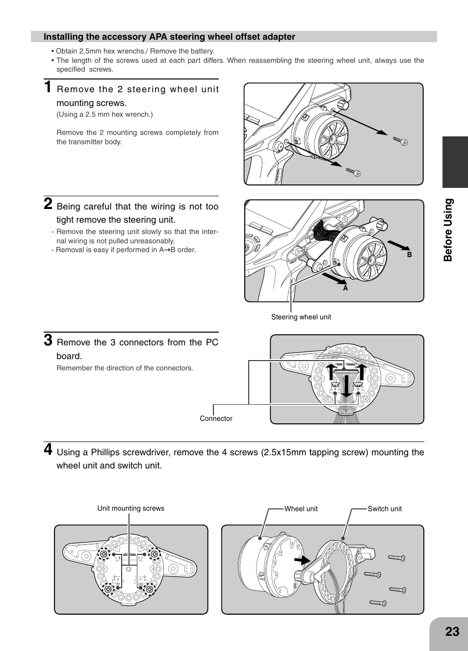 Futaba 4PX 2.4GHz FASST T-FHSS S-FHSS User Manual | Page 23 / 164