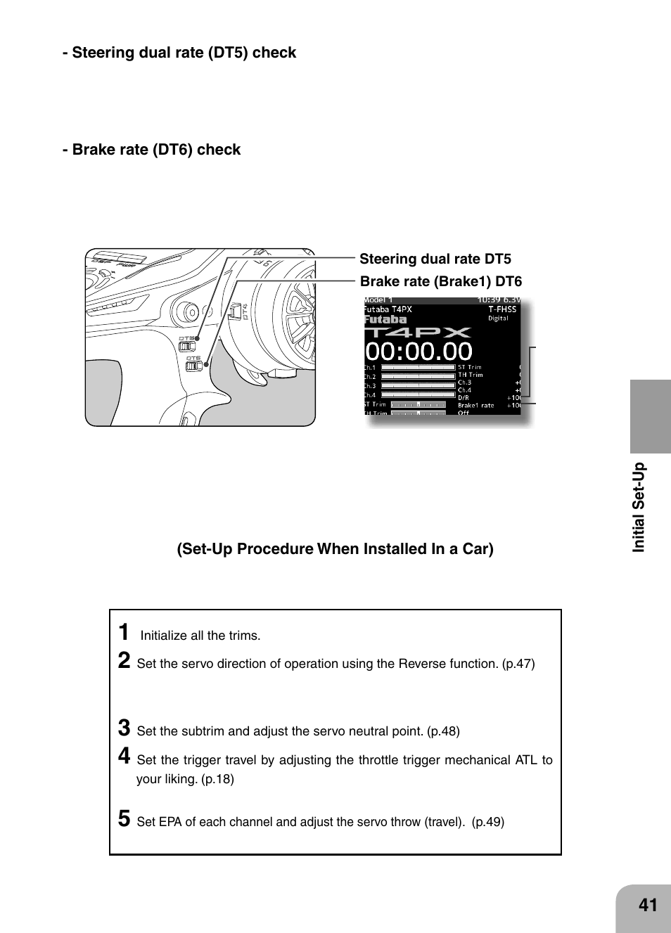Futaba 4PX 2.4GHz FASST T-FHSS S-FHSS User Manual | Page 41 / 164