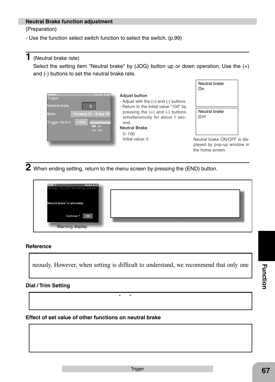 Futaba 4PX 2.4GHz FASST T-FHSS S-FHSS User Manual | Page 67 / 164