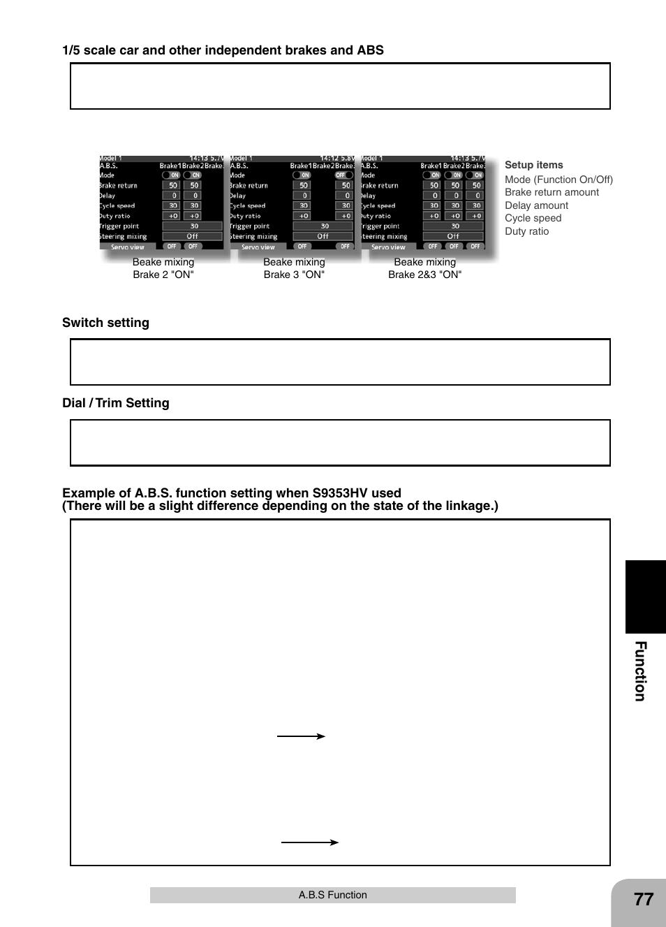Futaba 4PX 2.4GHz FASST T-FHSS S-FHSS User Manual | Page 77 / 164