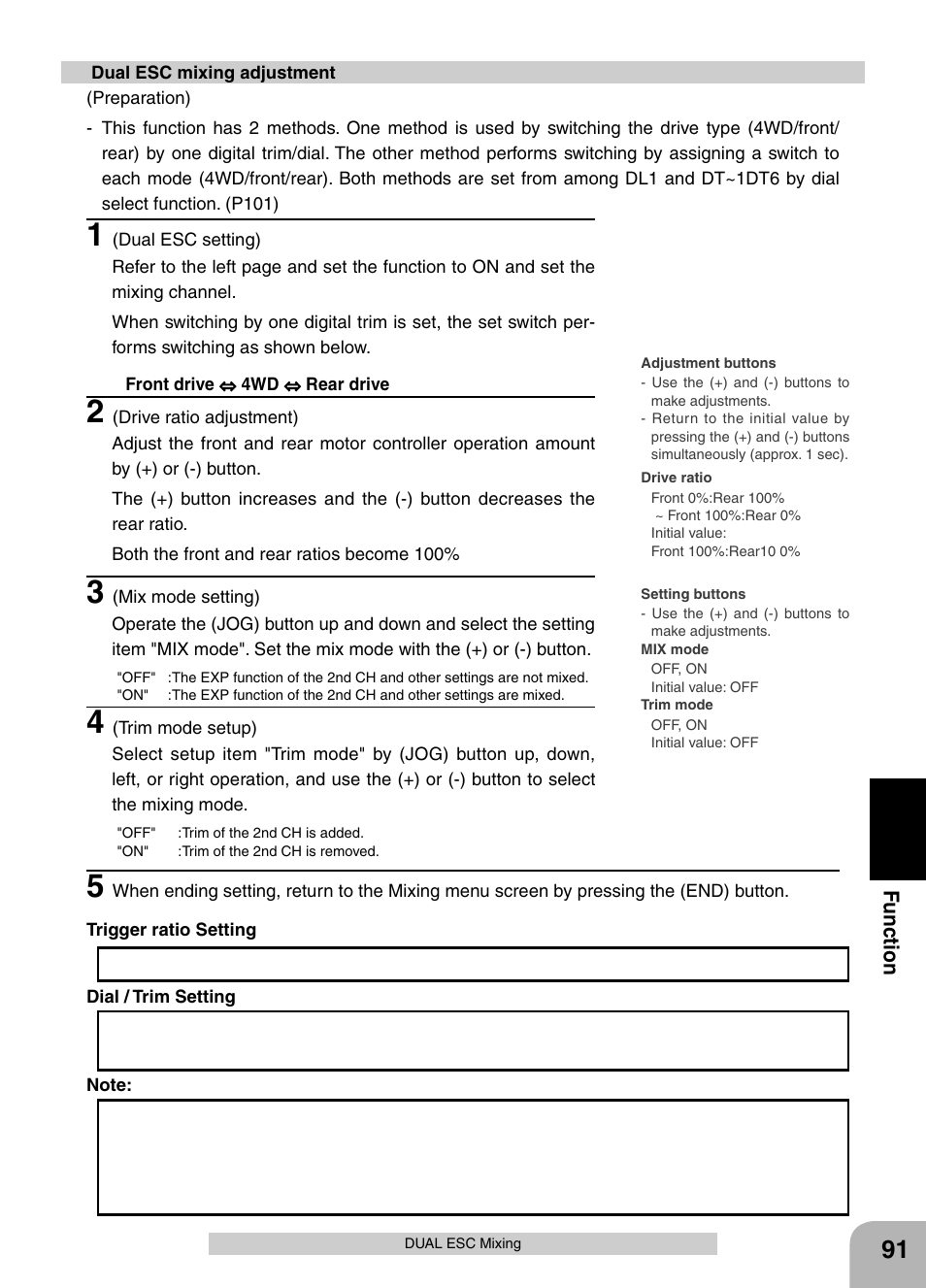 Futaba 4PX 2.4GHz FASST T-FHSS S-FHSS User Manual | Page 91 / 164