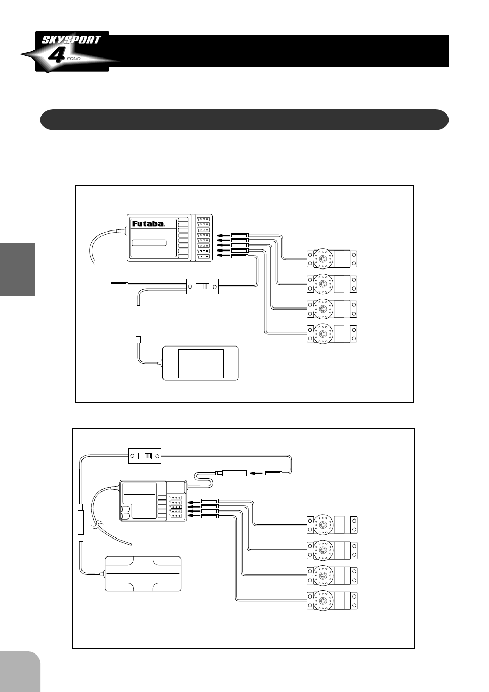 Connections, Installation and adjustment, Not for usa) | Connection example | Futaba 4VF User Manual | Page 14 / 23