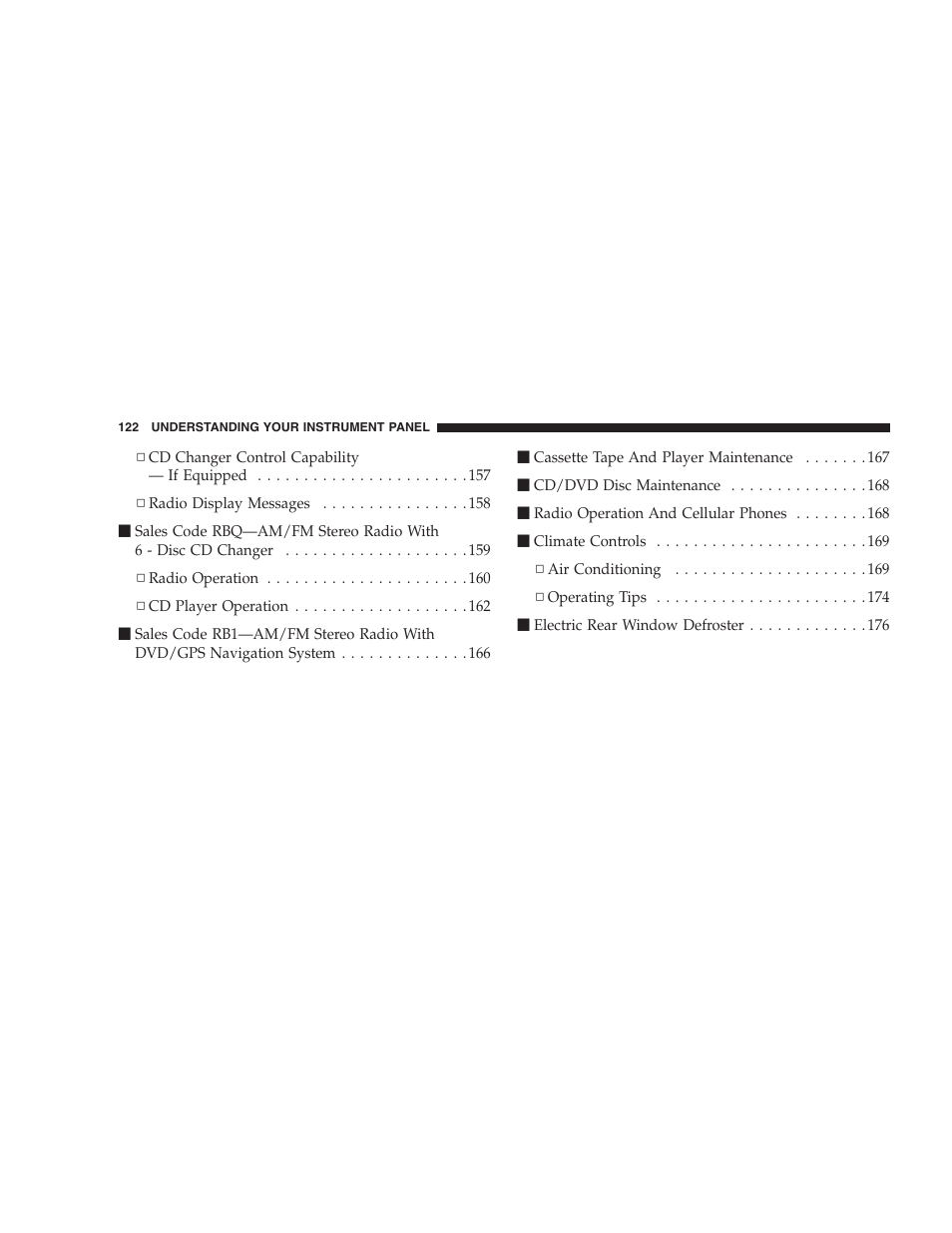 Chrysler 2005 PT Cruiser Convertible User Manual | Page 122 / 360