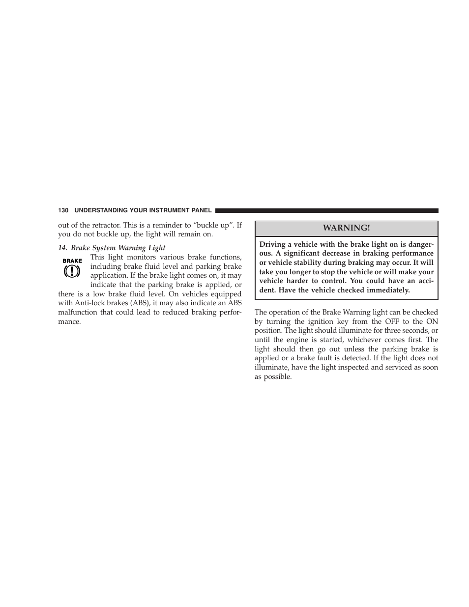 Chrysler 2005 PT Cruiser Convertible User Manual | Page 130 / 360