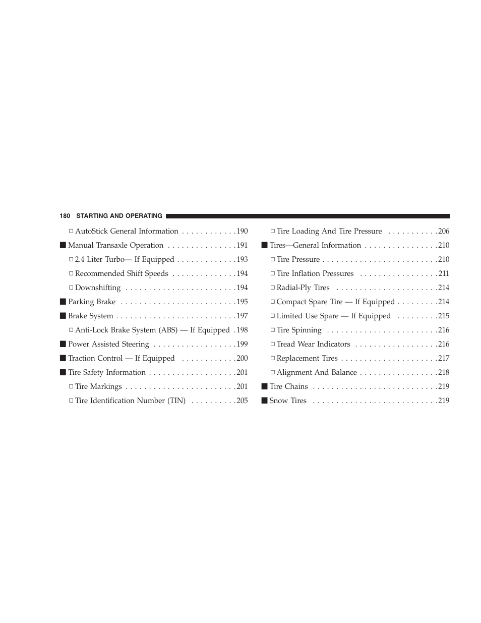 Chrysler 2005 PT Cruiser Convertible User Manual | Page 180 / 360