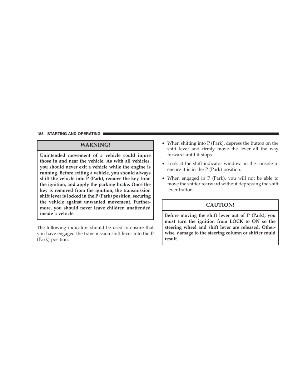 Chrysler 2005 PT Cruiser Convertible User Manual | Page 188 / 360