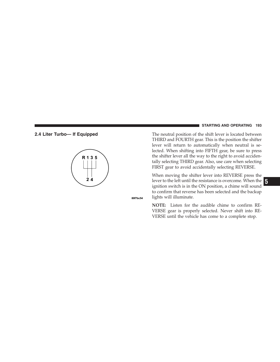 4 liter turbo— if equipped | Chrysler 2005 PT Cruiser Convertible User Manual | Page 193 / 360