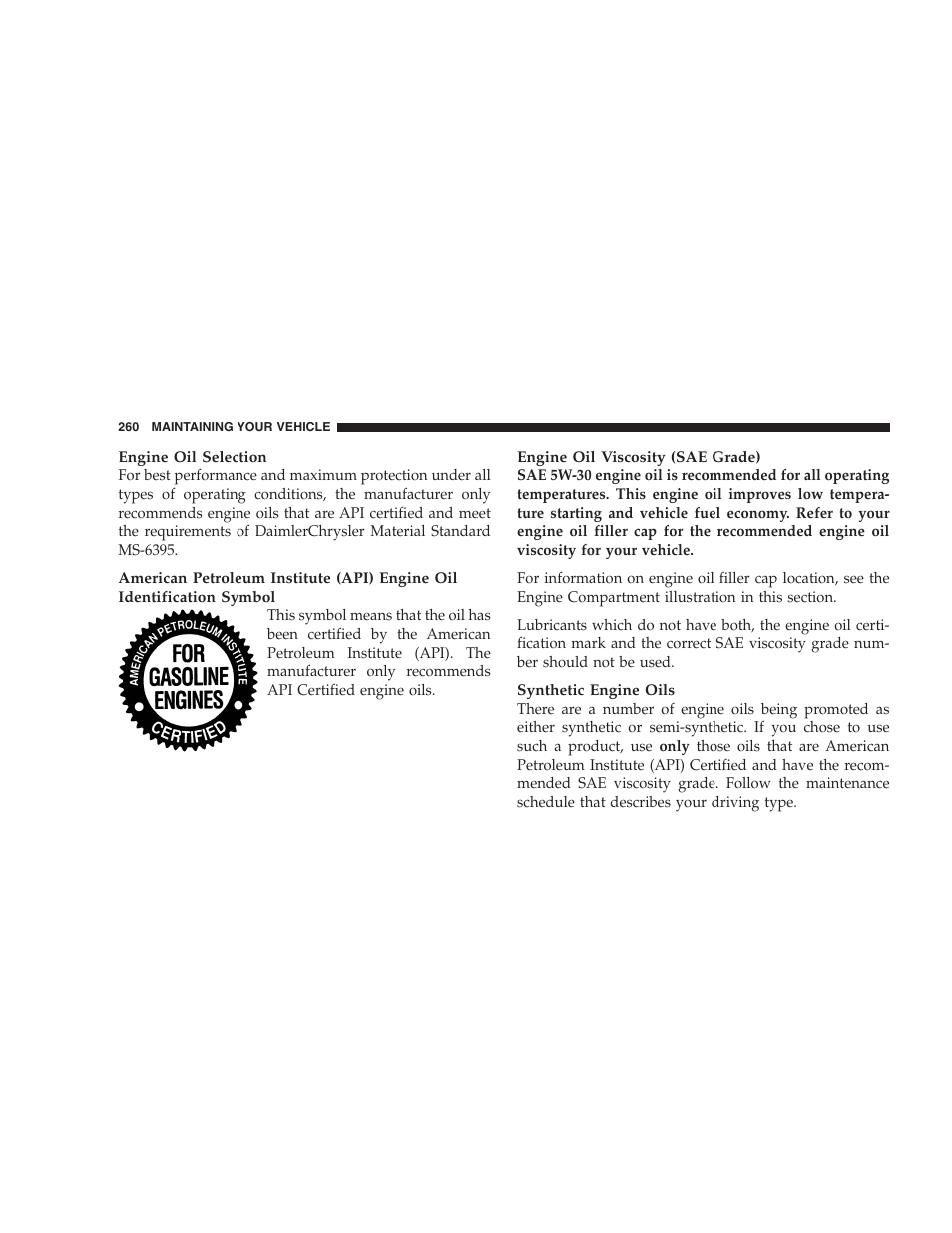 Chrysler 2005 PT Cruiser Convertible User Manual | Page 260 / 360