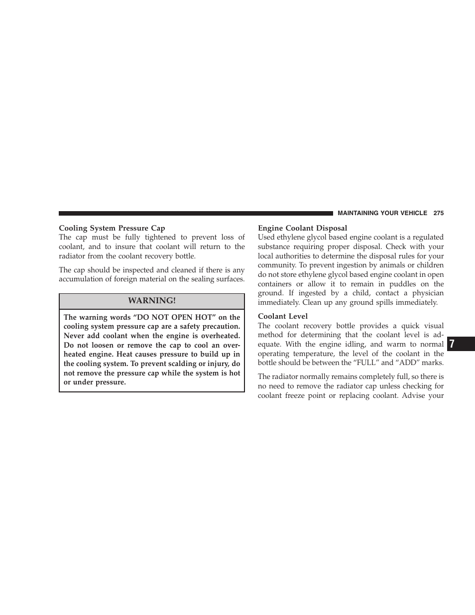 Chrysler 2005 PT Cruiser Convertible User Manual | Page 275 / 360