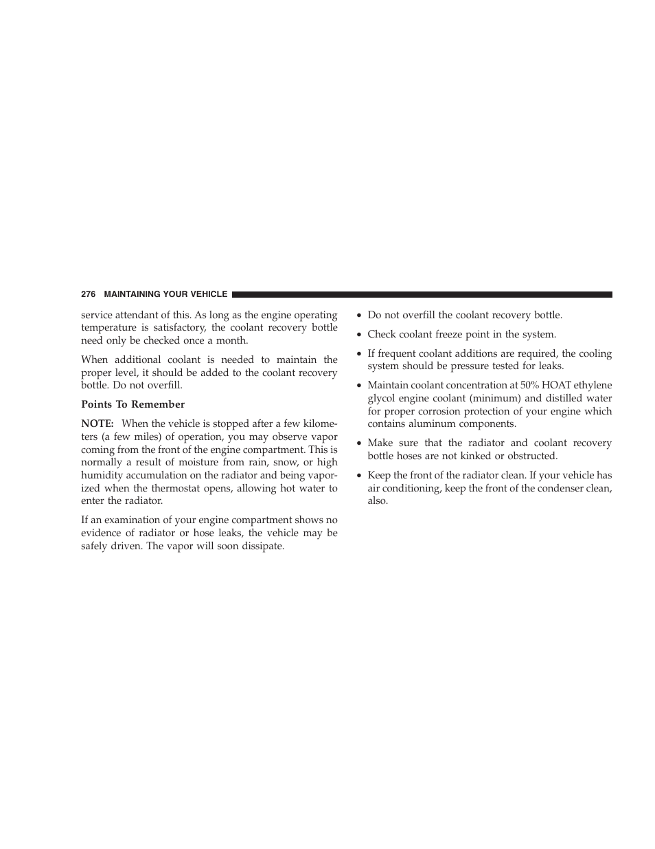 Chrysler 2005 PT Cruiser Convertible User Manual | Page 276 / 360