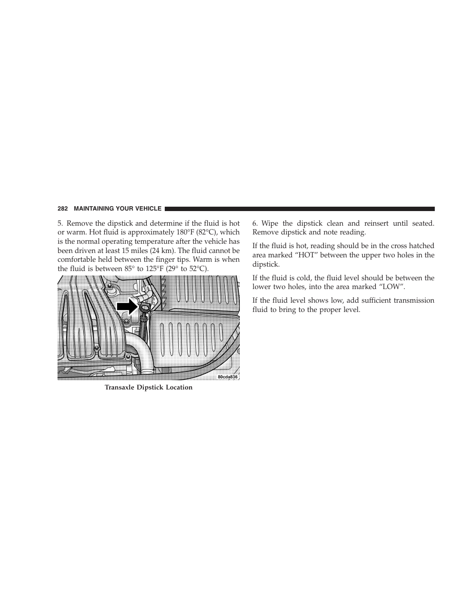 Chrysler 2005 PT Cruiser Convertible User Manual | Page 282 / 360
