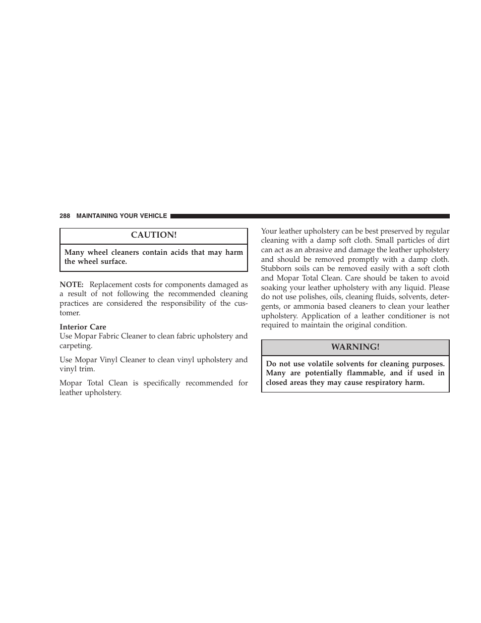 Chrysler 2005 PT Cruiser Convertible User Manual | Page 288 / 360