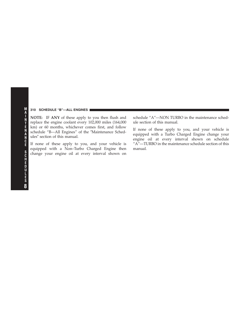 Chrysler 2005 PT Cruiser Convertible User Manual | Page 310 / 360