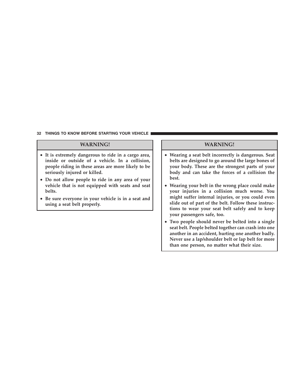 Chrysler 2005 PT Cruiser Convertible User Manual | Page 32 / 360