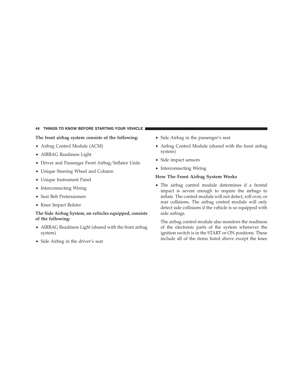Chrysler 2005 PT Cruiser Convertible User Manual | Page 44 / 360