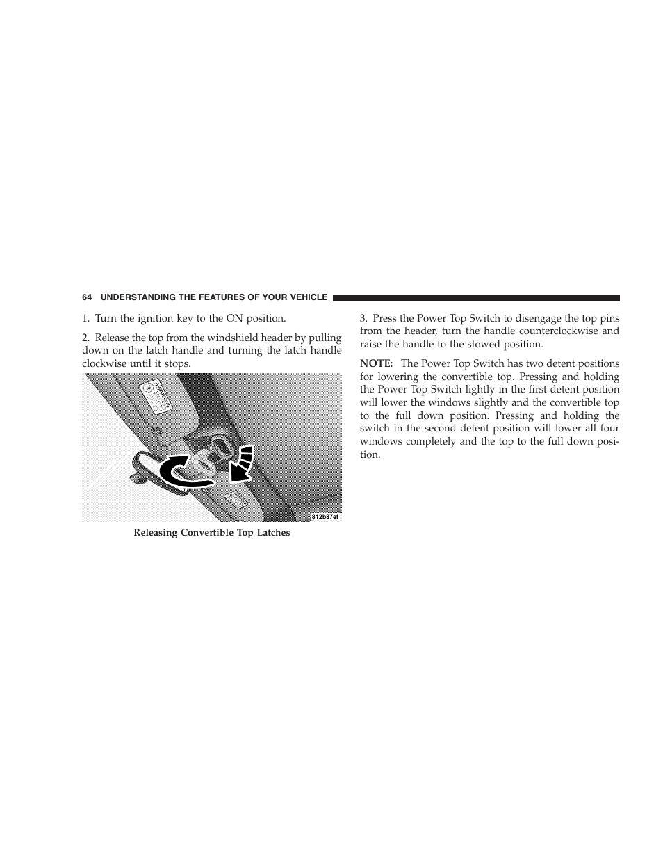 Chrysler 2005 PT Cruiser Convertible User Manual | Page 64 / 360