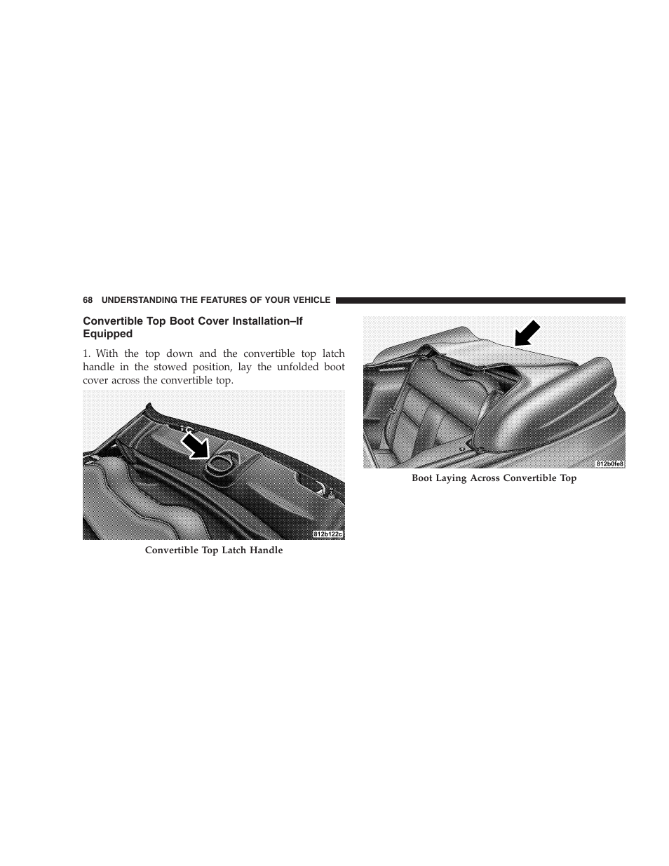 Convertible top boot cover installation–if, Equipped | Chrysler 2005 PT Cruiser Convertible User Manual | Page 68 / 360