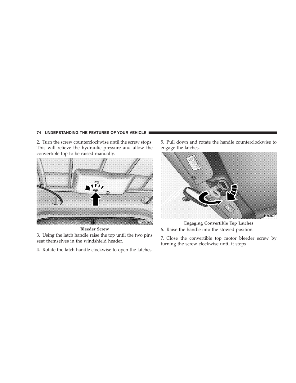 Chrysler 2005 PT Cruiser Convertible User Manual | Page 74 / 360