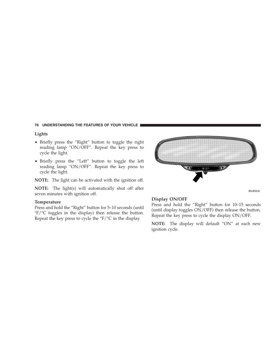 Chrysler 2005 PT Cruiser Convertible User Manual | Page 76 / 360