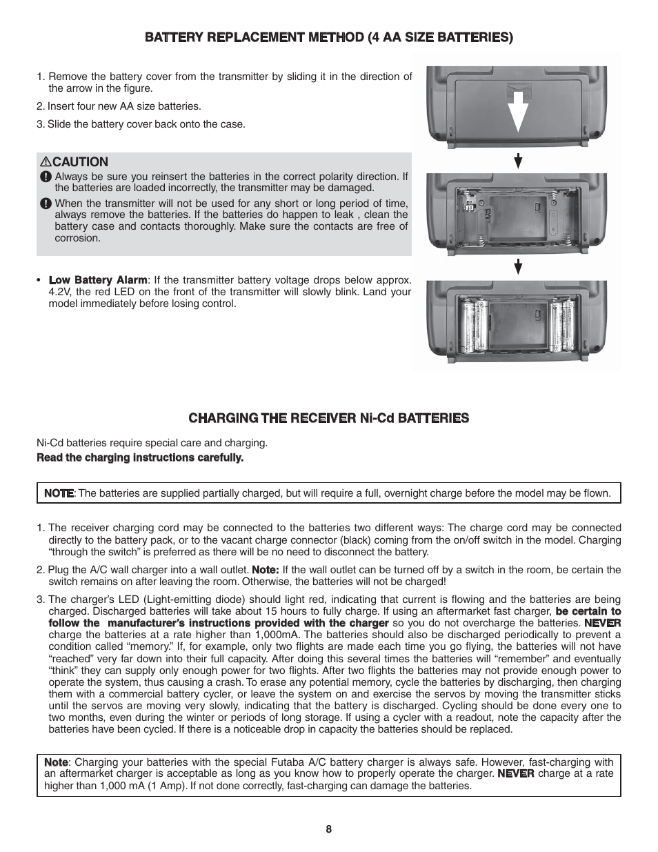 Futaba 4YF 2.4GHz FHSS User Manual | Page 8 / 15