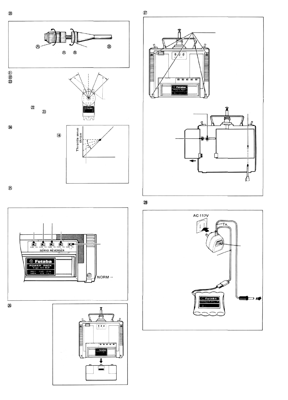 Fig. 8, Pig. 10 | Futaba 5NLH FM User Manual | Page 3 / 6