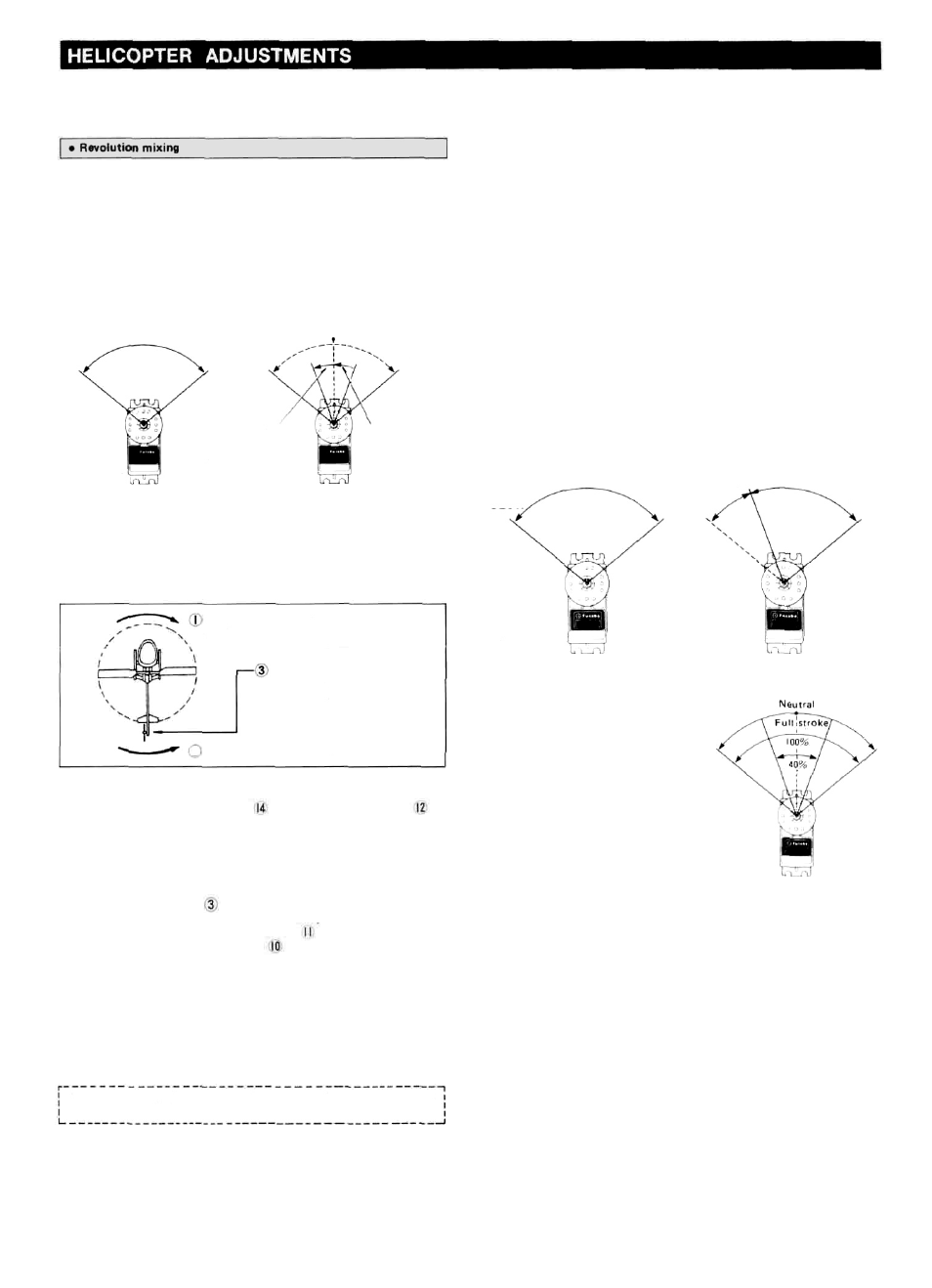 General adjustment, Idle up adjustment, Aileron and elevator ast (adjustable servo throw) | Throttle hold adjustment, Fig. 14, Fig. 17 | Futaba 5NLH FM User Manual | Page 5 / 6